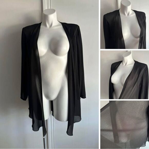 Vintage Sheer Black Cover-up, Size 22 - Picture 1 of 8